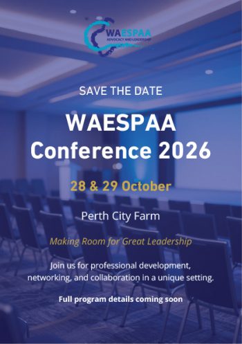 Save the Date WAESPAA 2026 Conference
